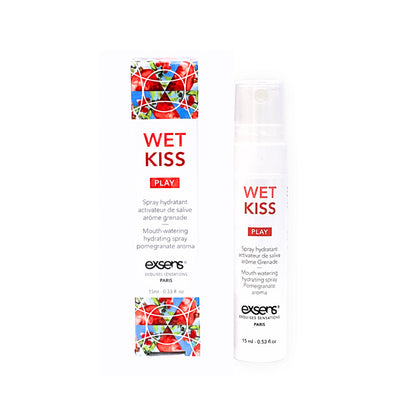 Exsens Wet Kiss Pomegranate Moisturizing Saliva Spray – 15ml – Hydrating and Vegan