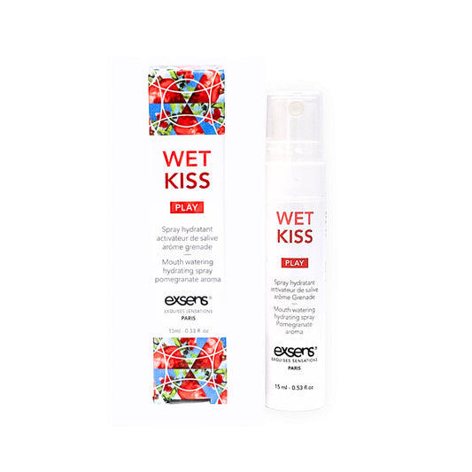 Exsens Wet Kiss Pomegranate Moisturizing Saliva Spray – 15ml – Hydrating and Vegan