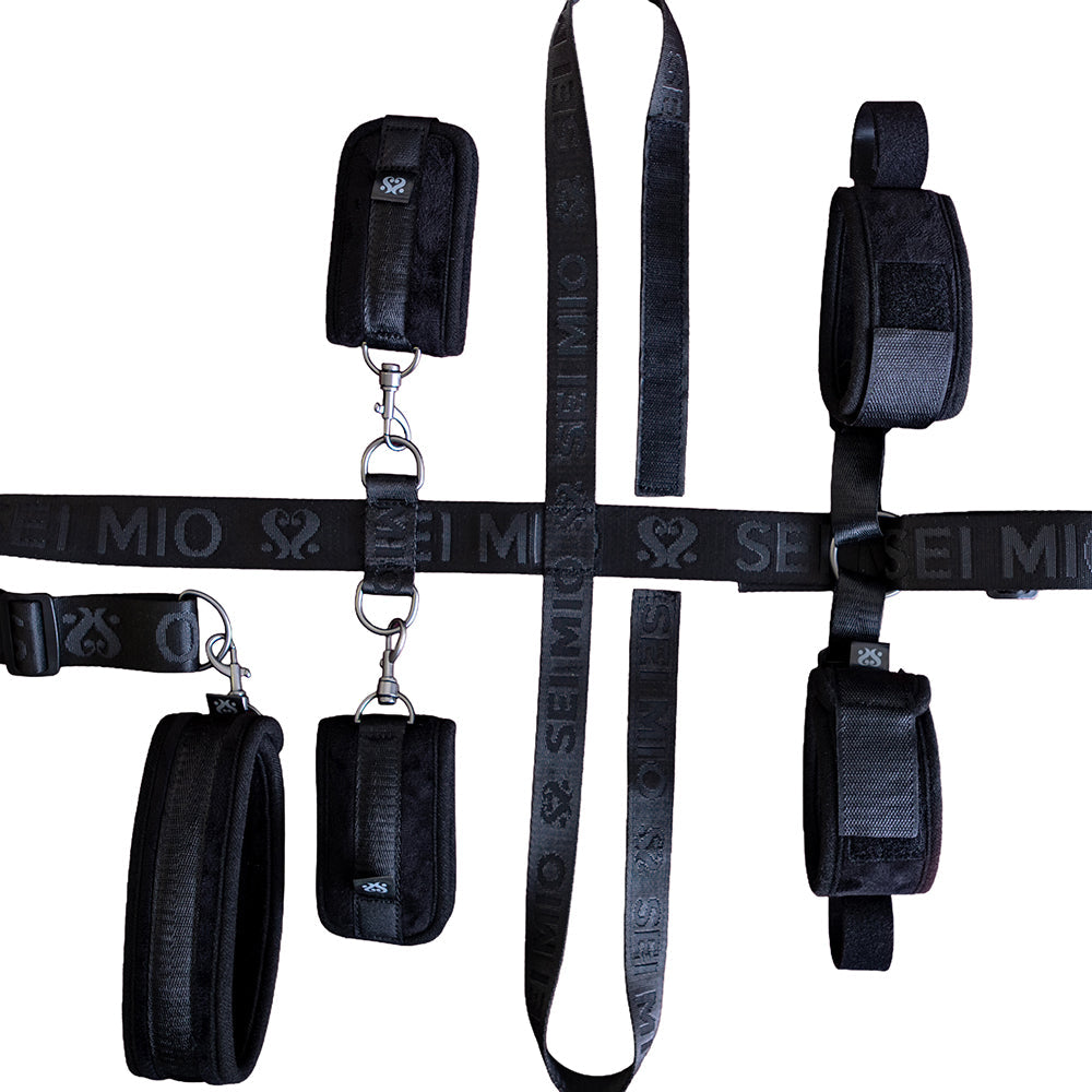 SEI MIO Seated and Mistreated Under Chair Restraint System – Black