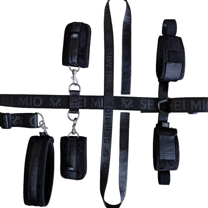 SEI MIO Seated and Mistreated Under Chair Restraint System – Black