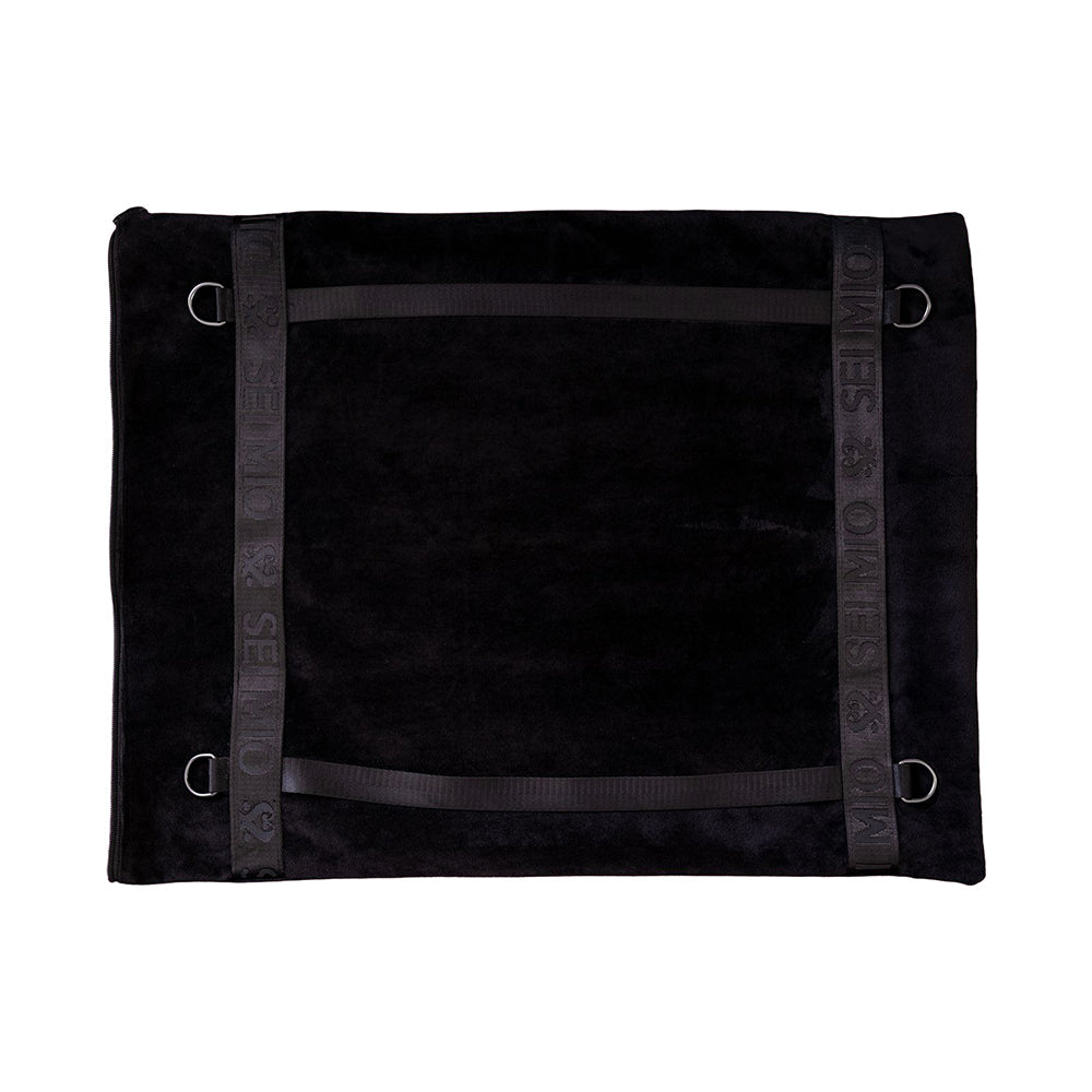 SEI MIO Pillow Talk Positional Pillow Support with Restraint Options - Black