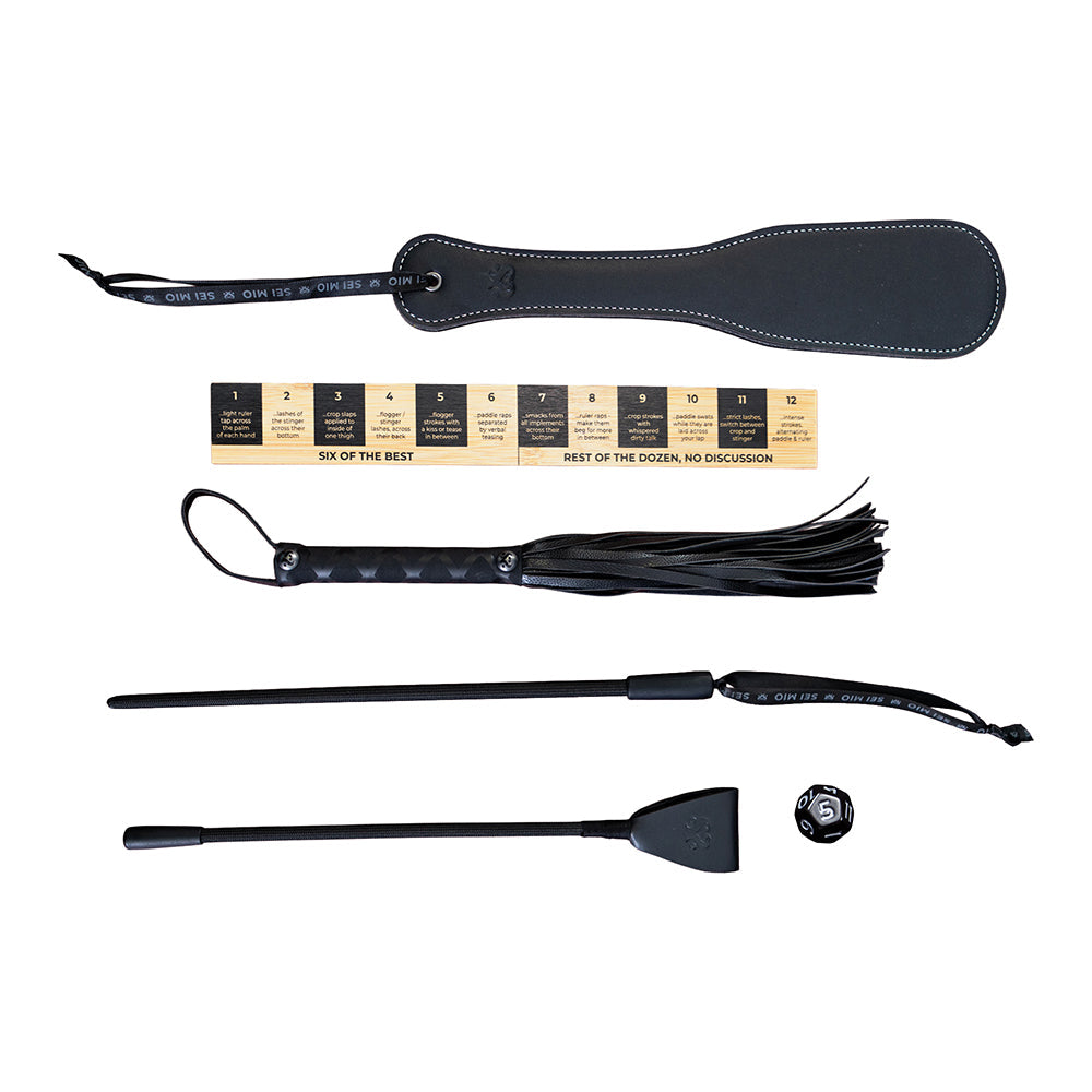 SEI MIO Impactful 5-Piece Punishment Toolkit – Black