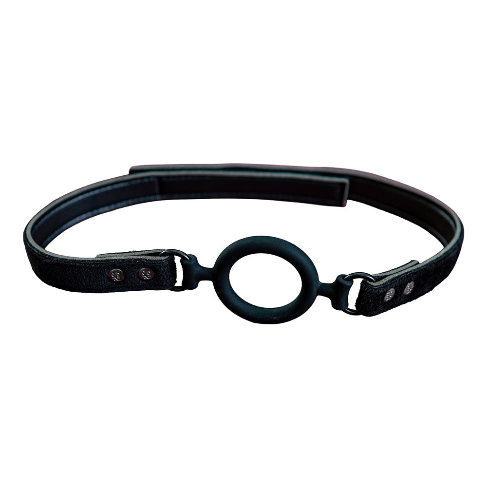 SEI MIO Open Invitation Sturdy O-Ring Gag – Black