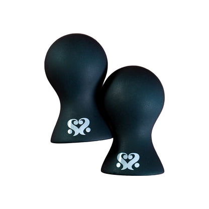 SEI MIO Areola Grande Teasing Nipple Suckers – Black – Adjustable Suction