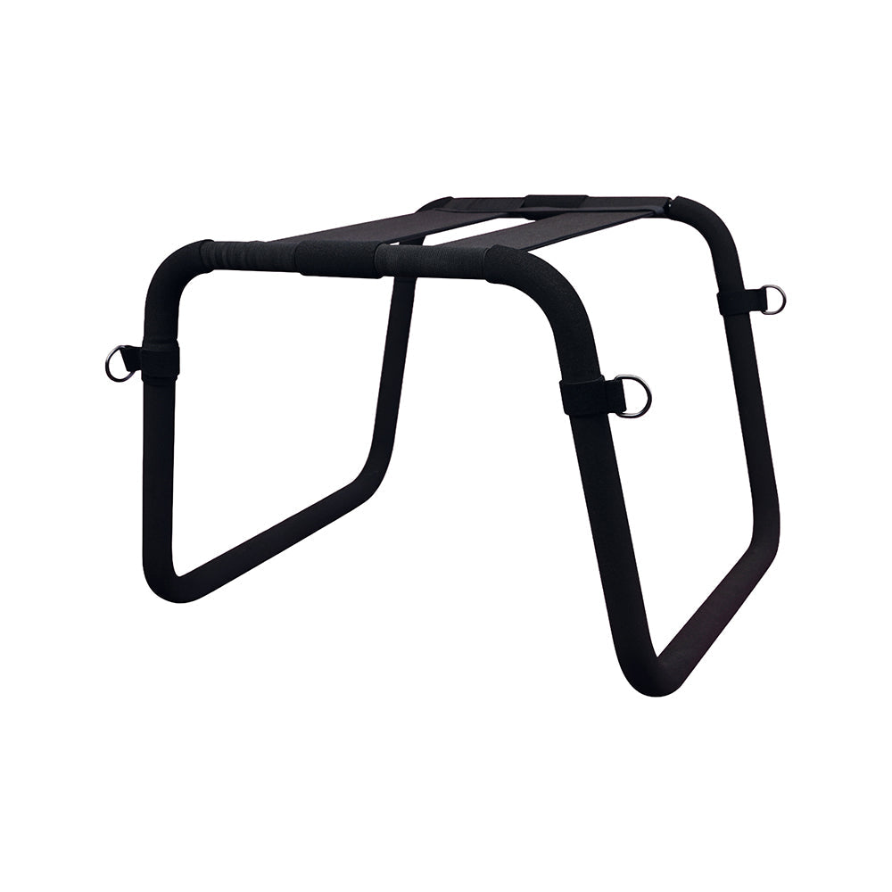 SEI MIO Majestic Mount Cuff-Ready Queening and Positioning Stool - Black
