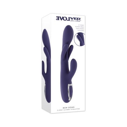 Evolved Bow Down Vibrator – Purple – Dual Arm with Multiple Speeds