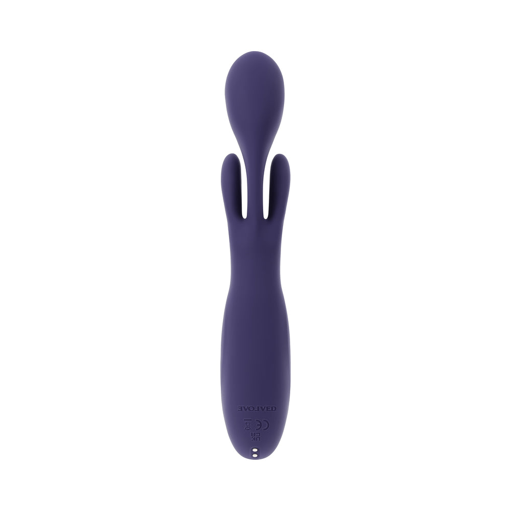 Evolved Bow Down Vibrator – Purple – Dual Arm with Multiple Speeds