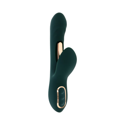 Evolved Heart Of Gold Green Vibrating Toy with Tapping Function