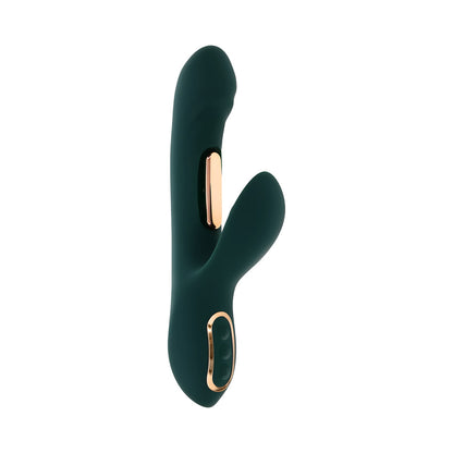 Evolved Heart Of Gold Green Vibrating Toy with Tapping Function