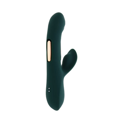 Evolved Heart Of Gold Green Vibrating Toy with Tapping Function