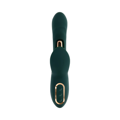 Evolved Heart Of Gold Green Vibrating Toy with Tapping Function