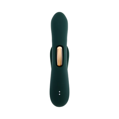 Evolved Heart Of Gold Green Vibrating Toy with Tapping Function