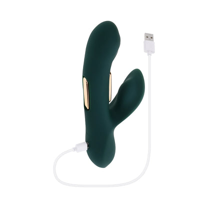 Evolved Heart Of Gold Green Vibrating Toy with Tapping Function