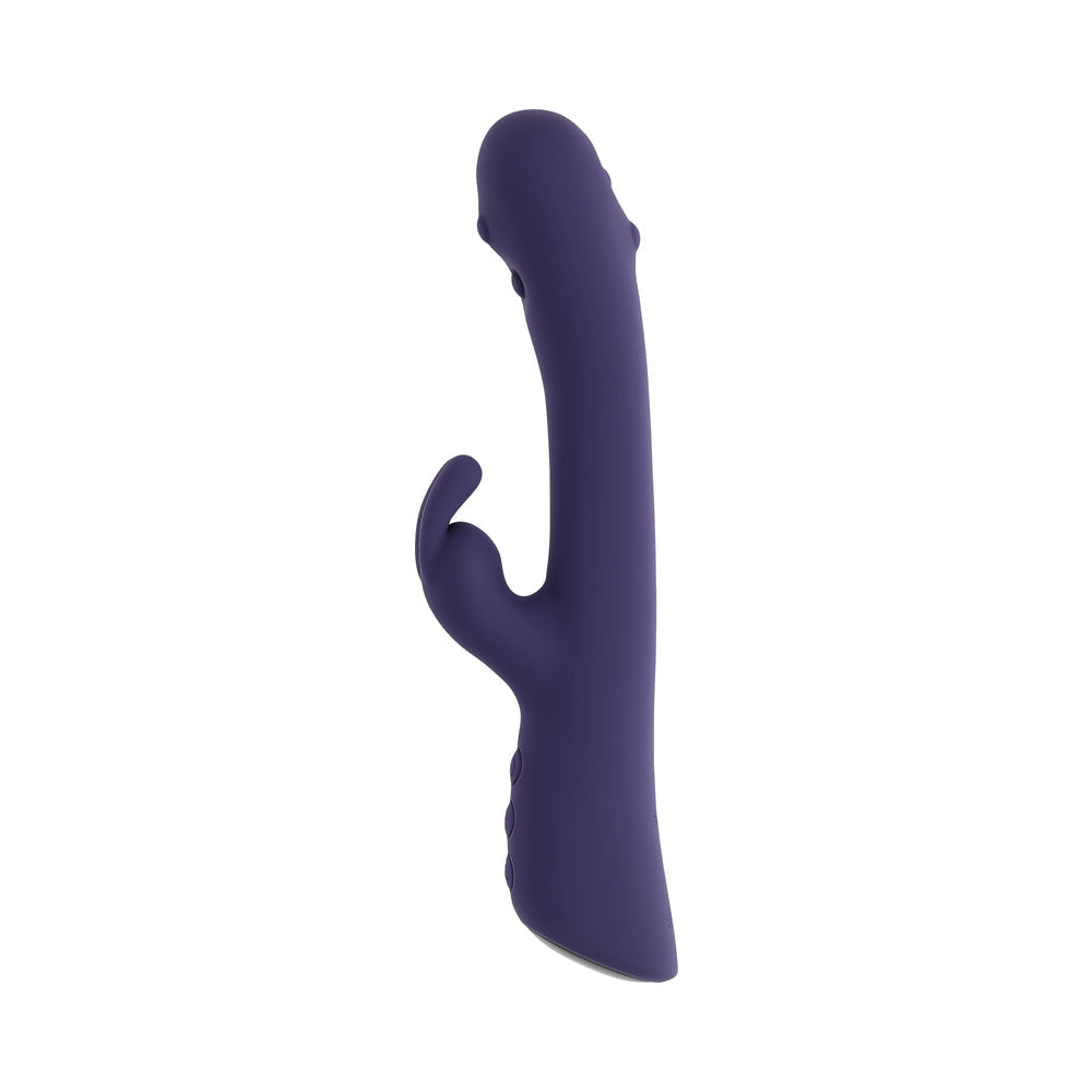 Evolved Poppin Good Time Dual-Sided Vibrator with Tapping and Vibration – Purple