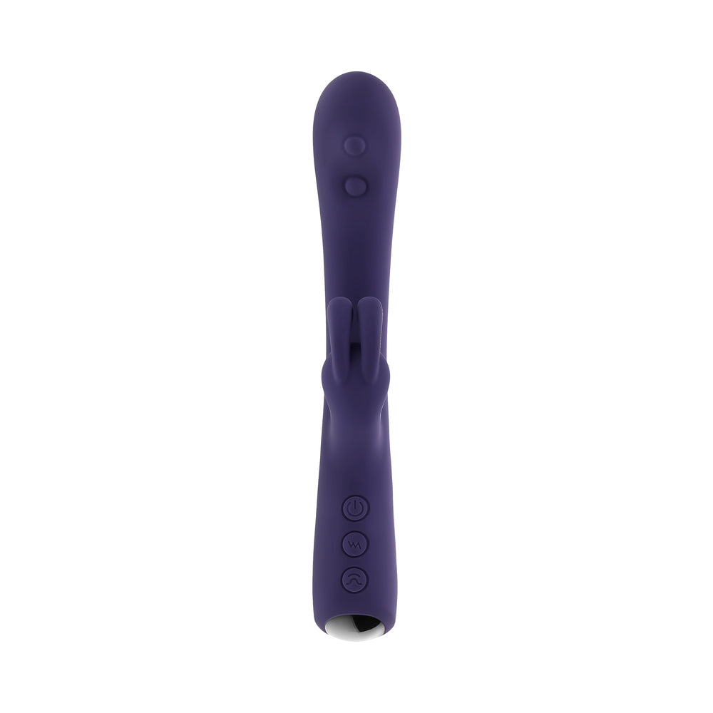 Evolved Poppin Good Time Dual-Sided Vibrator with Tapping and Vibration – Purple