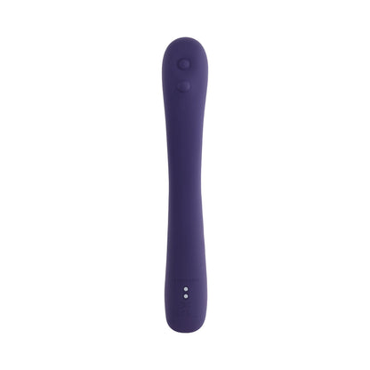 Evolved Poppin Good Time Dual-Sided Vibrator with Tapping and Vibration – Purple