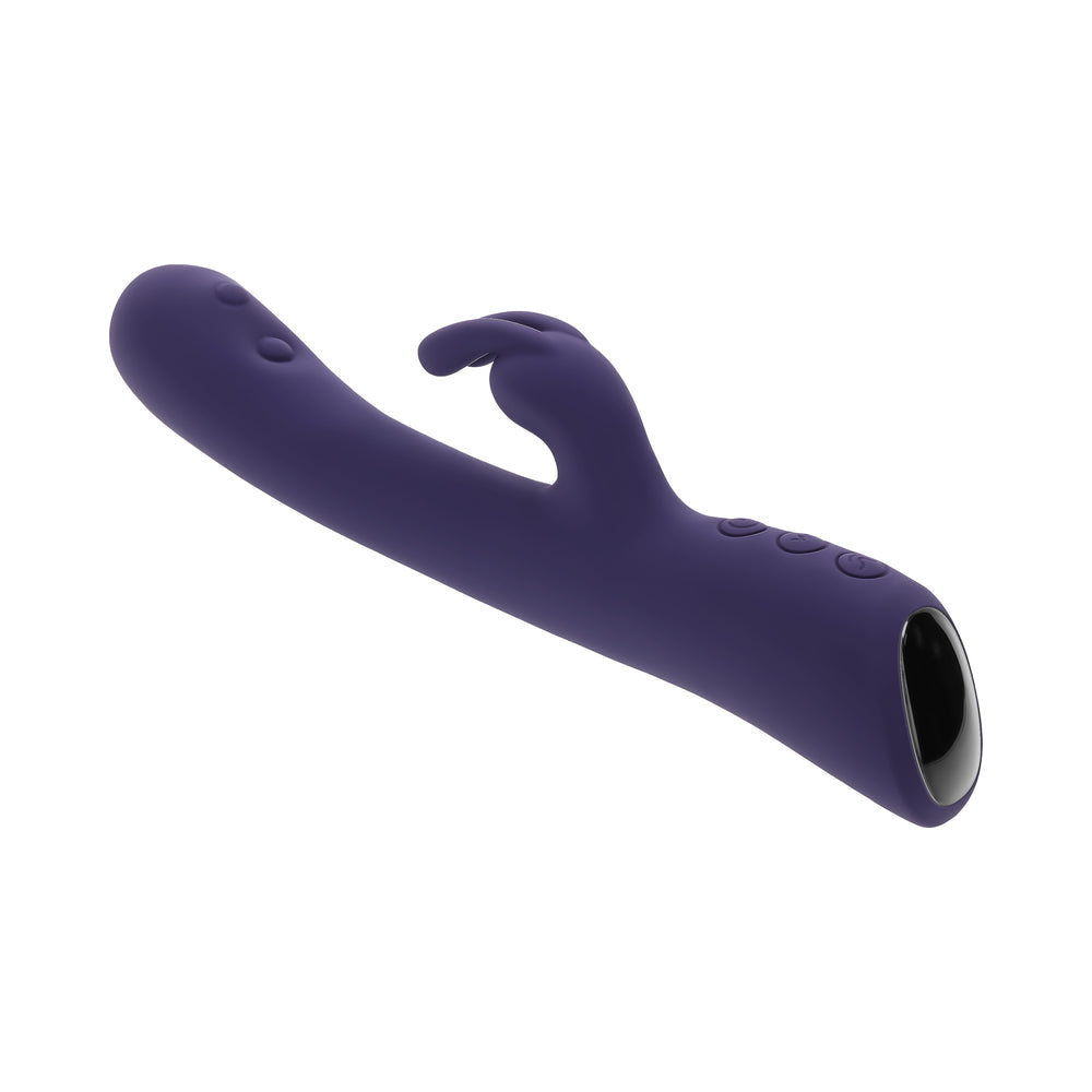 Evolved Poppin Good Time Dual-Sided Vibrator with Tapping and Vibration – Purple