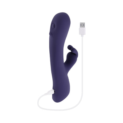 Evolved Poppin Good Time Dual-Sided Vibrator with Tapping and Vibration – Purple