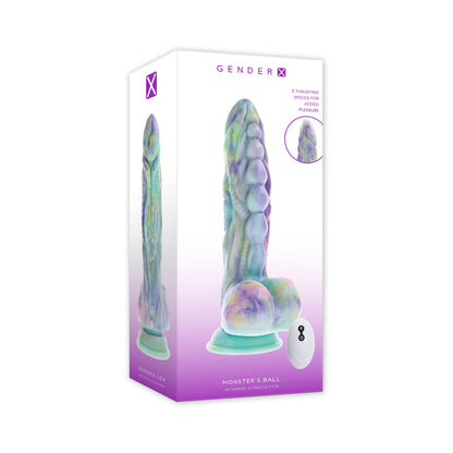 Gender X Monster's Ball Multicolor Thrusting Vibrator with Remote Control