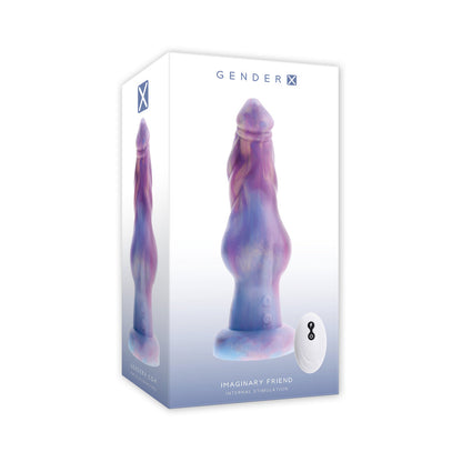 Gender X Imaginary Friend Multicolor Vibrator with Remote Control and Suction Cup Base