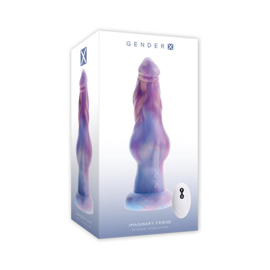 Gender X Imaginary Friend Multicolor Vibrator with Remote Control and Suction Cup Base