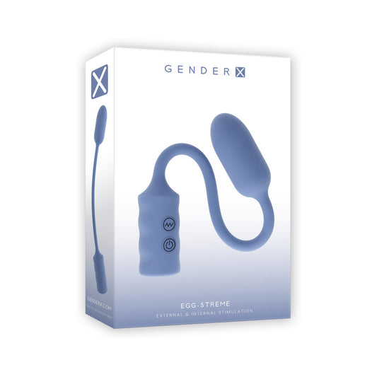 Gender X Egg-Streme Vibrating Egg – Super Flexible, Waterproof, Blue