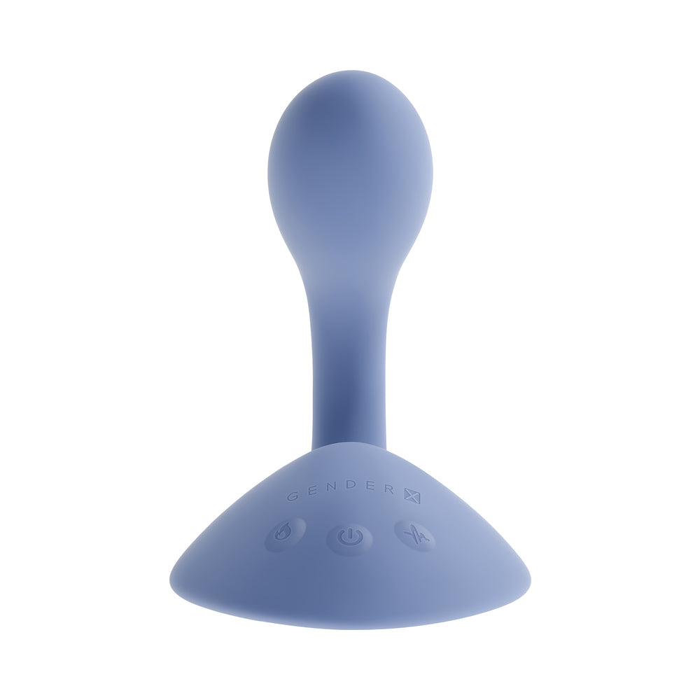 Gender X Shifting Gears Thrusting Vibrator with Heating Function – Blue