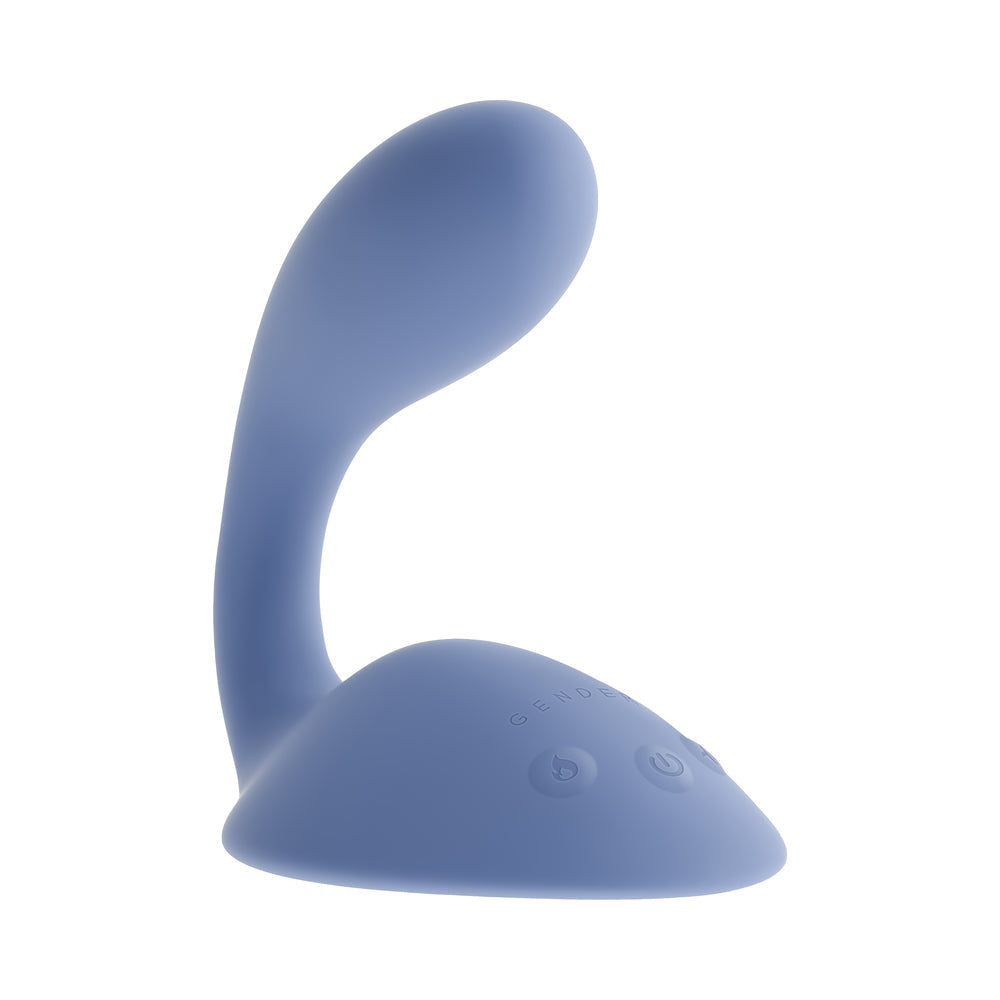 Gender X Shifting Gears Thrusting Vibrator with Heating Function – Blue