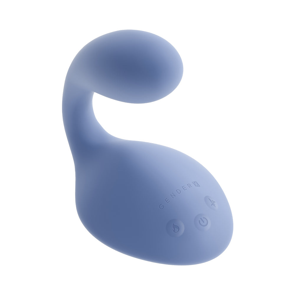 Gender X Shifting Gears Thrusting Vibrator with Heating Function – Blue