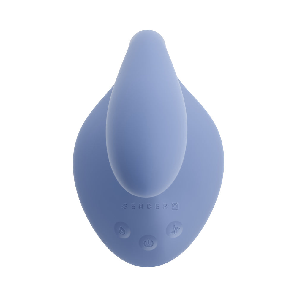 Gender X Shifting Gears Thrusting Vibrator with Heating Function – Blue