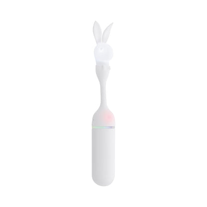 Playboy Lucky Charm White Vibrating Rabbit – Dual-Ended with 10 Vibration Speeds