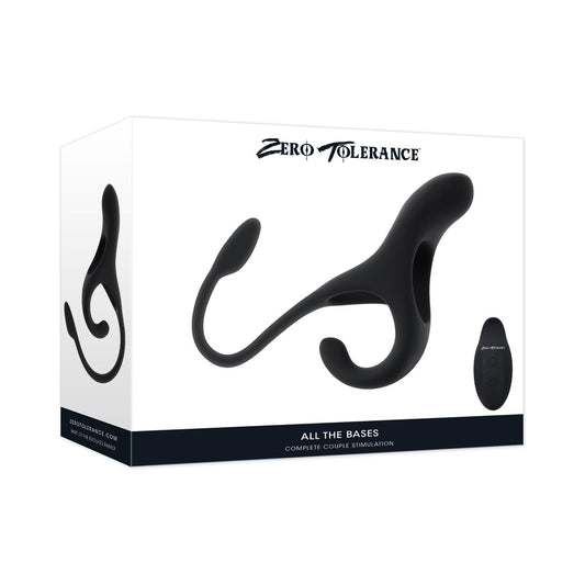 Zero Tolerance All The Bases Multi-Purpose Toy with Vibrating Plug – Black