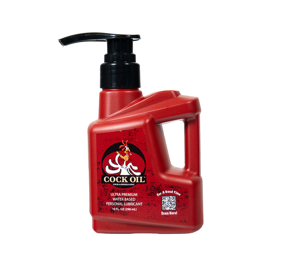 Cock Oil Water-Based Personal Lubricant 10 oz - Clean Formula