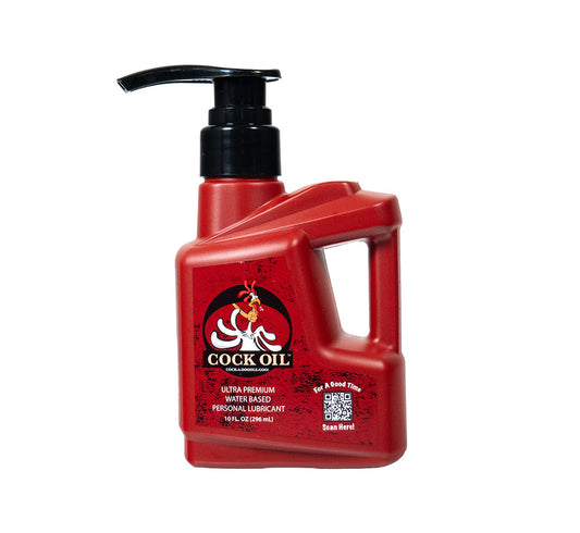Cock Oil Water-Based Personal Lubricant 10 oz - Clean Formula
