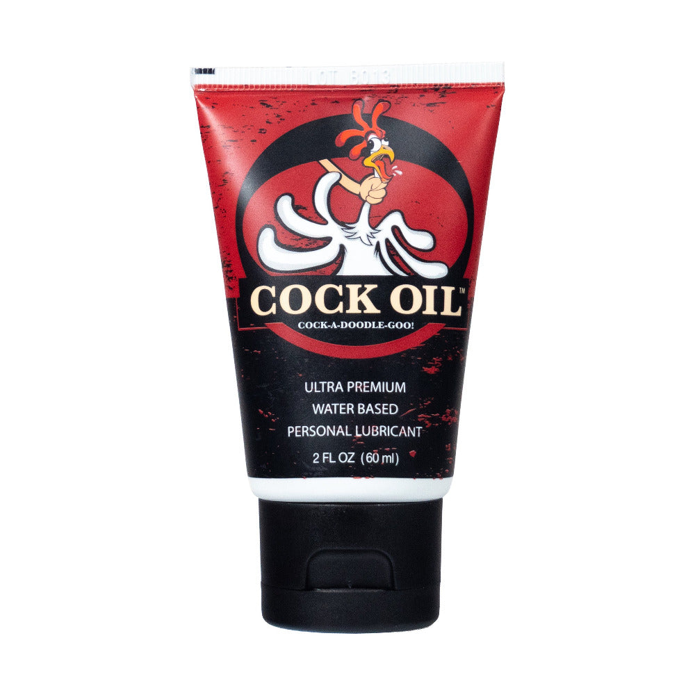 Cock Oil Water-Based Lubricant Squeeze Tube 2 oz – Body-Safe, Non-Sticky Formula