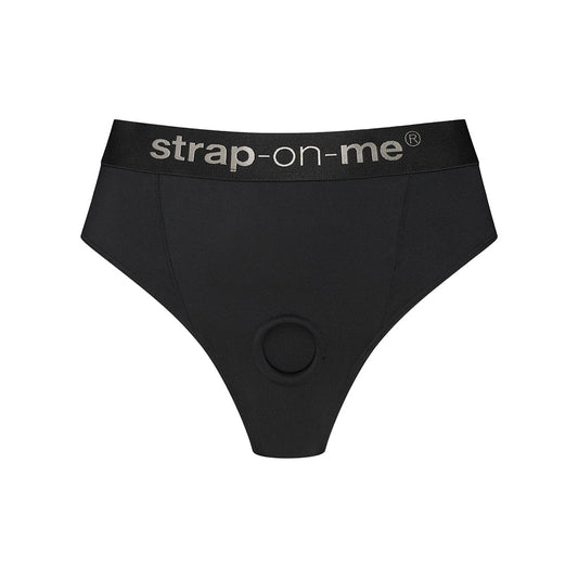 Lovely Planet Idole Black High-Waist Brief Harness - Shaping Microfiber
