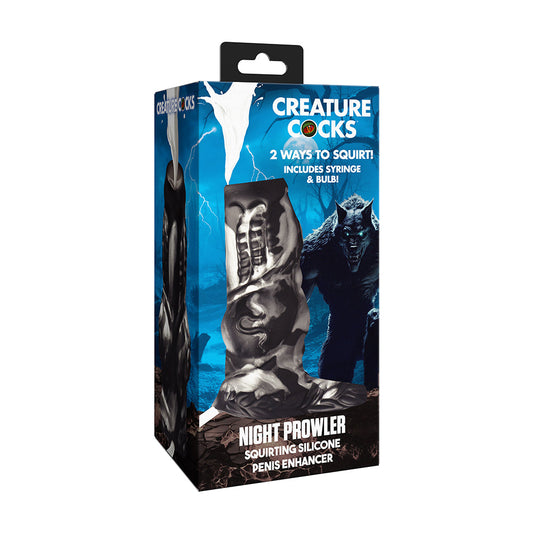 Creature Cocks Night Prowler Silicone Penis Enhancer – Silver