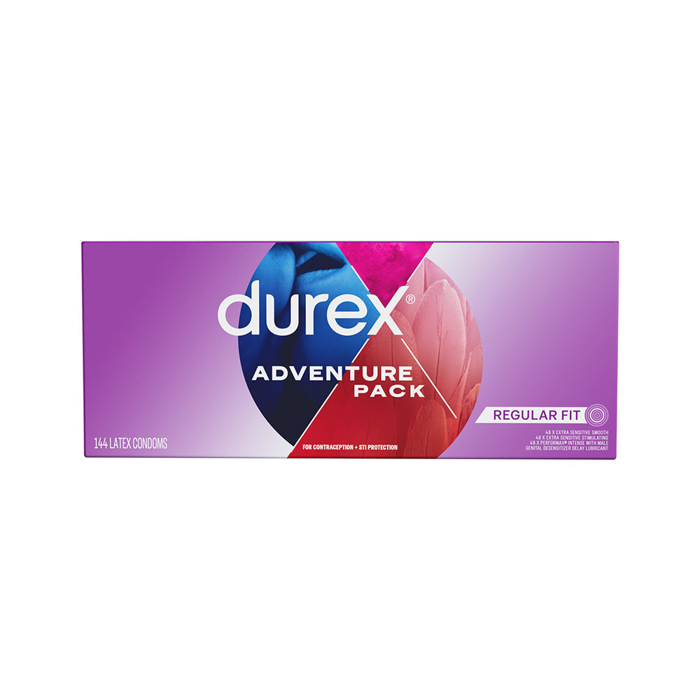 Durex Adventure Pack Display – 144 Condoms with Enhanced Features