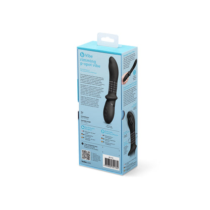 b-Vibe Rimming P-Spot Vibe – Dual Rotating & Vibrating Prostate Massager – Black