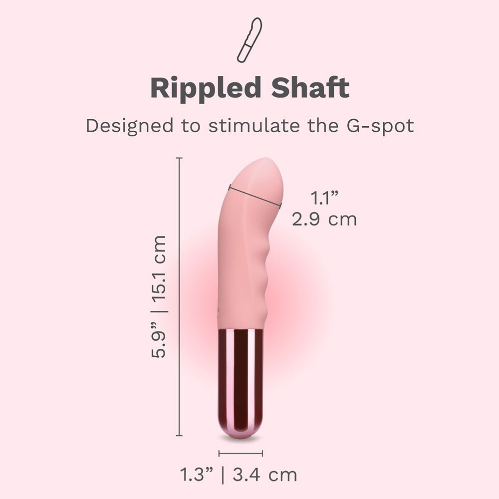 Le Wand Mini Vibe G-Thrill G-Spot Vibrator – Light Pink
