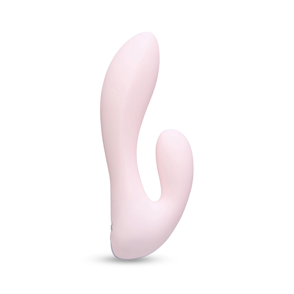 Le Wand Mini Vibe G-Double Rechargeable Rabbit Vibrator - Light Pink