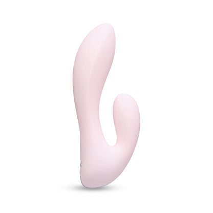 Le Wand Mini Vibe G-Double Rechargeable Rabbit Vibrator - Light Pink