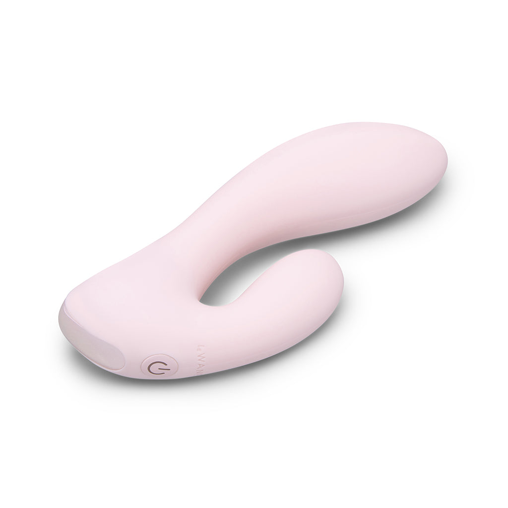 Le Wand Mini Vibe G-Double Rechargeable Rabbit Vibrator - Light Pink