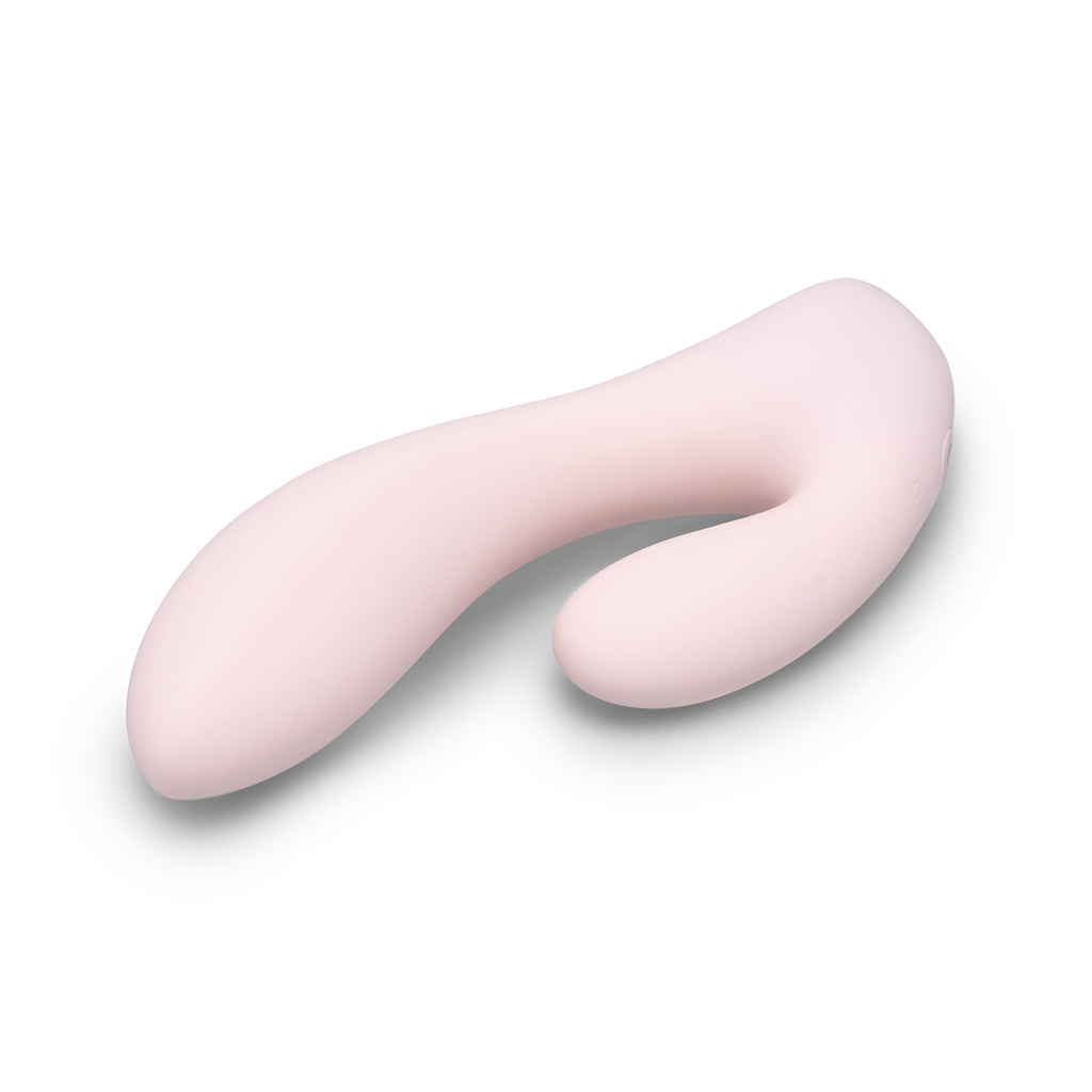 Le Wand Mini Vibe G-Double Rechargeable Rabbit Vibrator - Light Pink