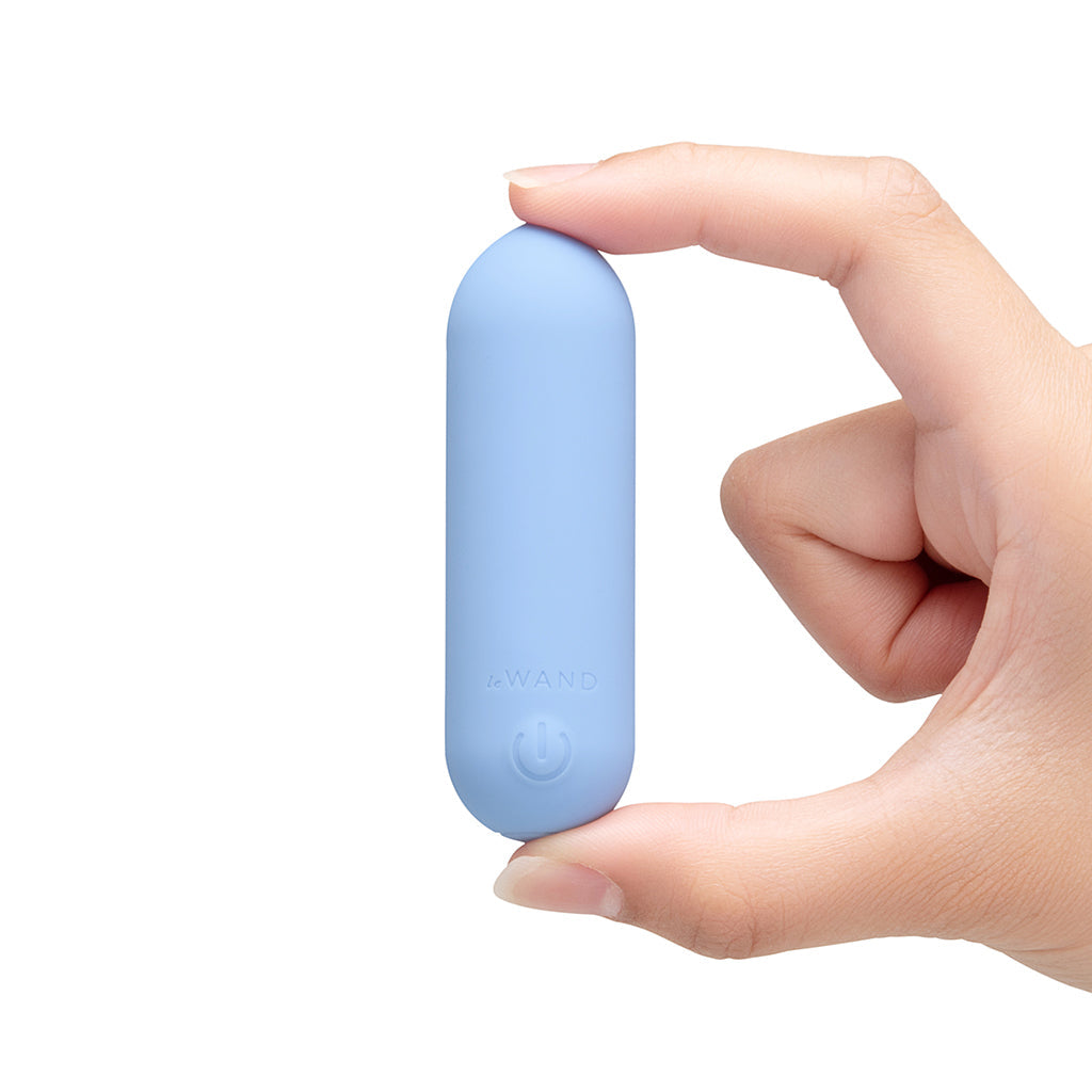 Le Wand Mini Vibe Bullet - Compact Waterproof Rechargeable Bullet Vibrator - Blue