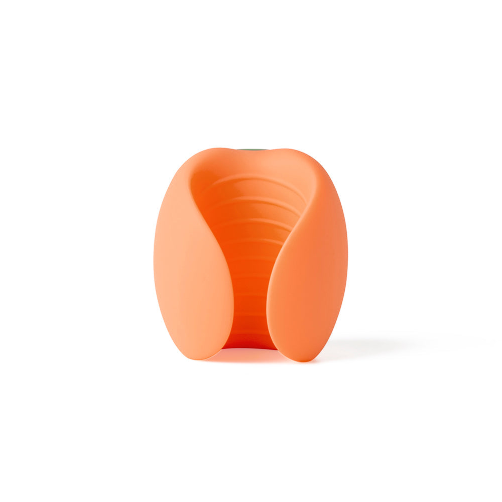 Emojibator Peach Vibrating Stroker – Orange