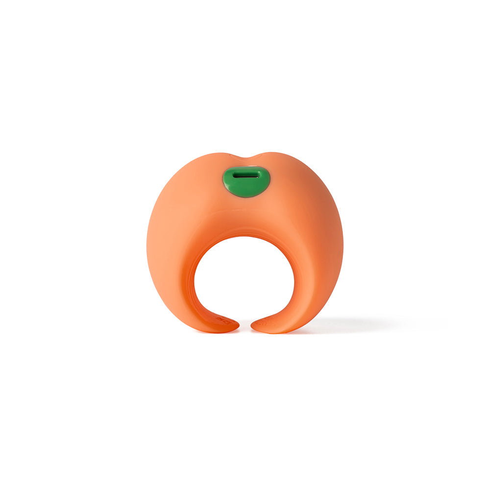 Emojibator Peach Vibrating Stroker – Orange