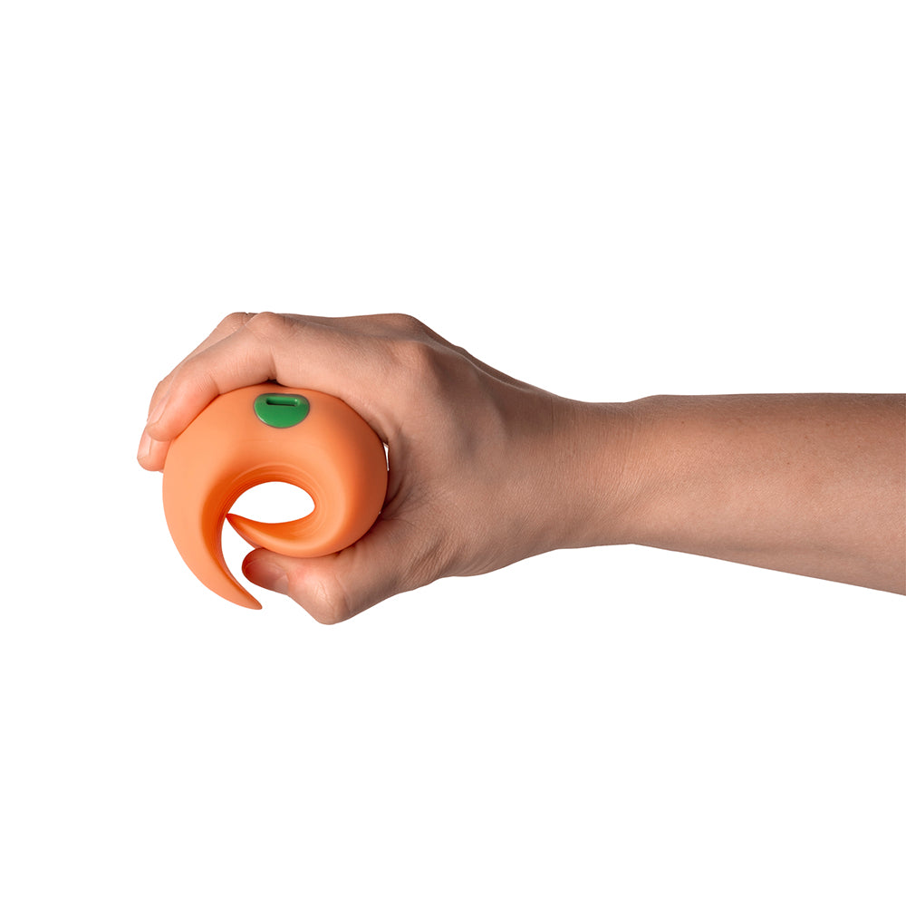 Emojibator Peach Vibrating Stroker – Orange