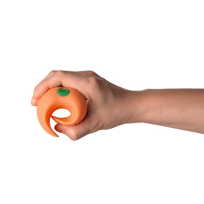 Emojibator Peach Vibrating Stroker – Orange