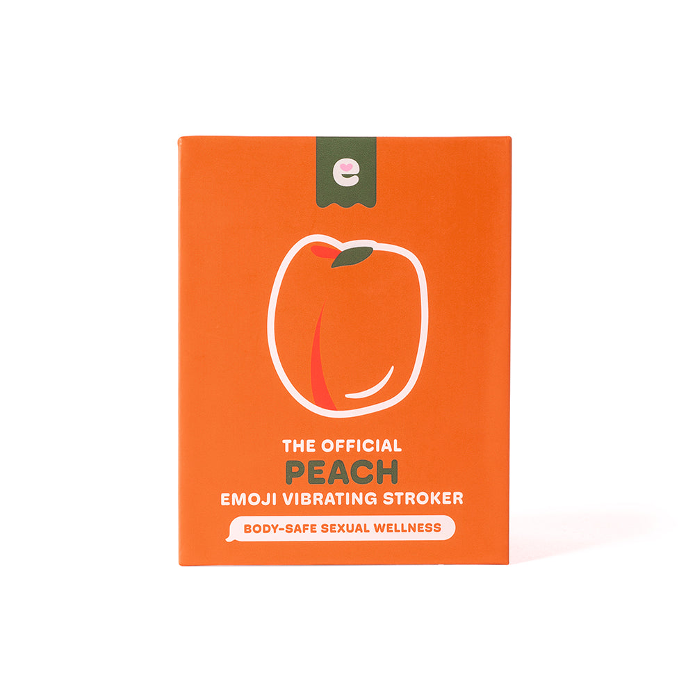 Emojibator Peach Vibrating Stroker – Orange